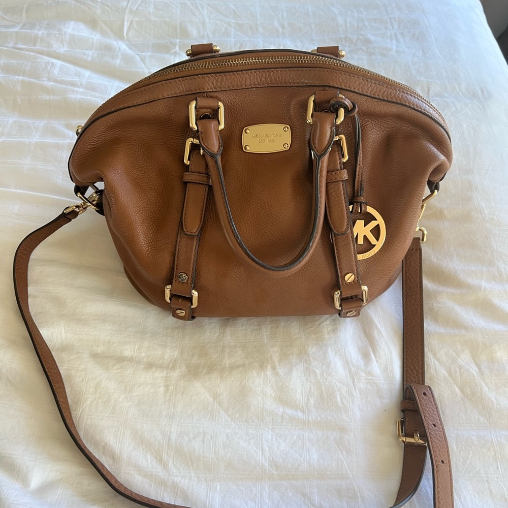 Michael Kors Tan Leather Satchel